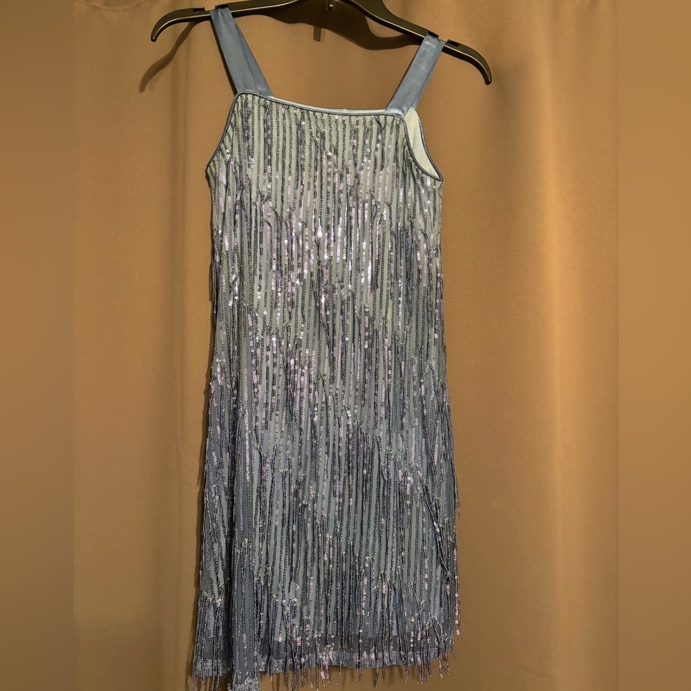 Girls blue party dress